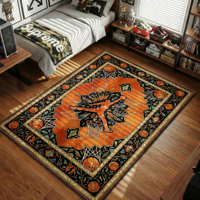 Shattered Court Jump Rug - Sneakerhead Floor Mat