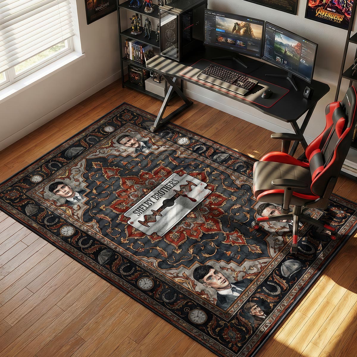 Shelby Brothers Razor Peaky Blinders Room rug — main product view