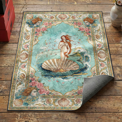 Shell Venus Rug — Renaissance Goddess Area Rug