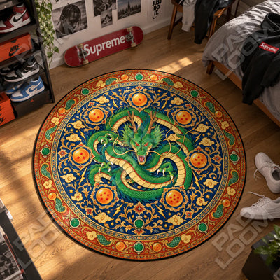 Shenron Coiled Round Rug - Dragon Ball Chair Mat