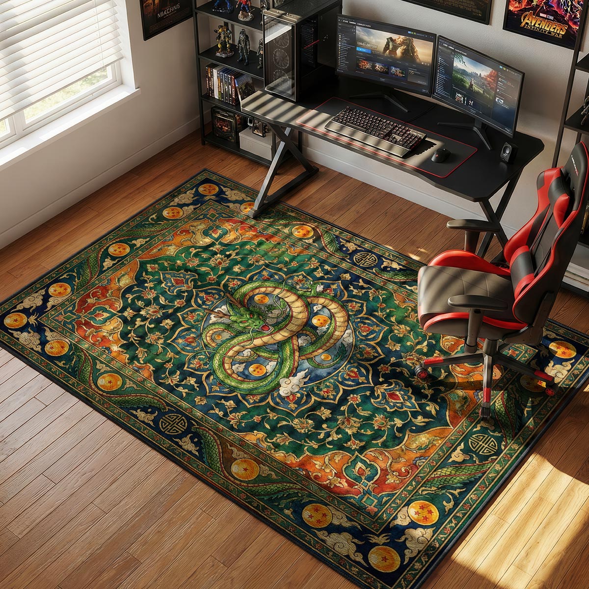 Shenron Eternal Dragon Dragon Ball Z Chair rug — main product view