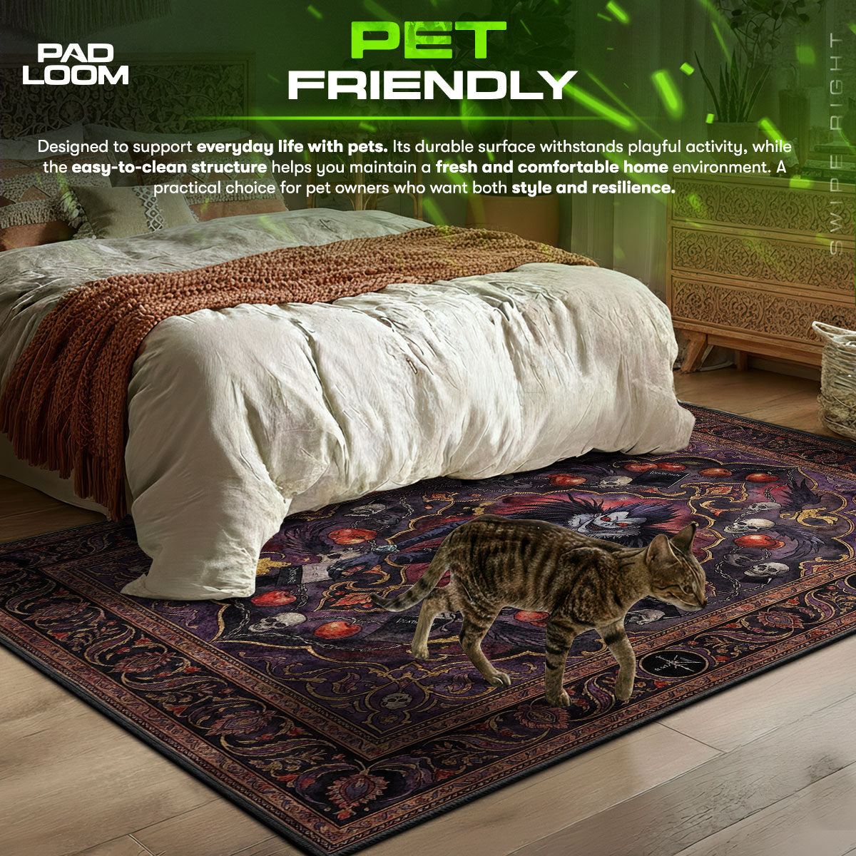 Shinigami Ryuk Teppich - Death Note Stuhlunterlage