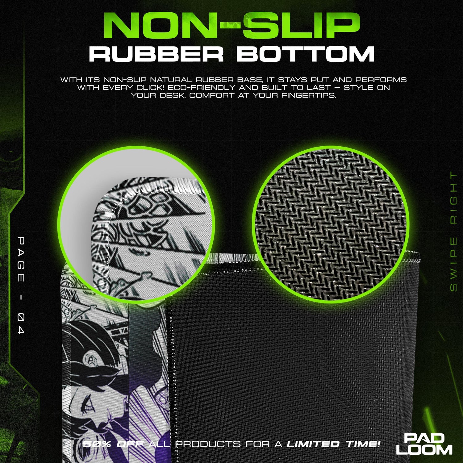 Shinobu Kocho Mouse Pad - Butterfly Hashira Anime Desk Mat Padloom