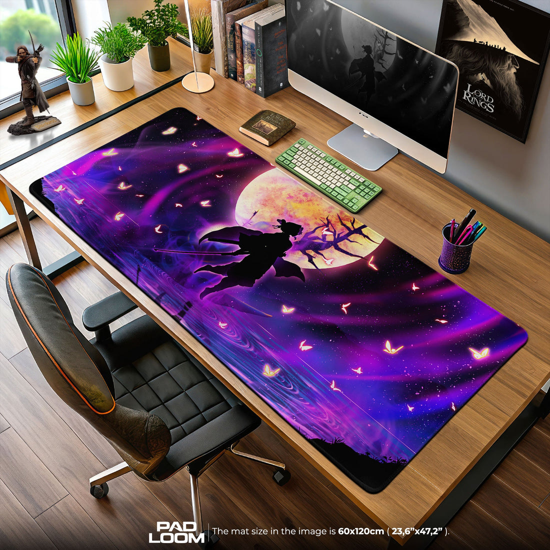 Shinobu Kocho Mouse Pad - Butterfly Hashira Anime Desk Mat Padloom