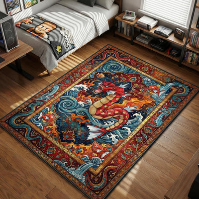 Shiny Gyarados Lake Rage Rug - Pokemon Chair Mat