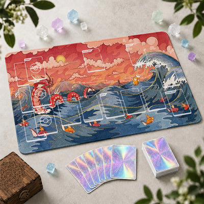 Shiny Gyarados Storm Playmat - Pokemon TCG