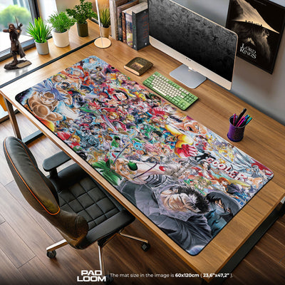 Shonen Jump Mouse Pad, Anime Legends Gaming Desk Mat