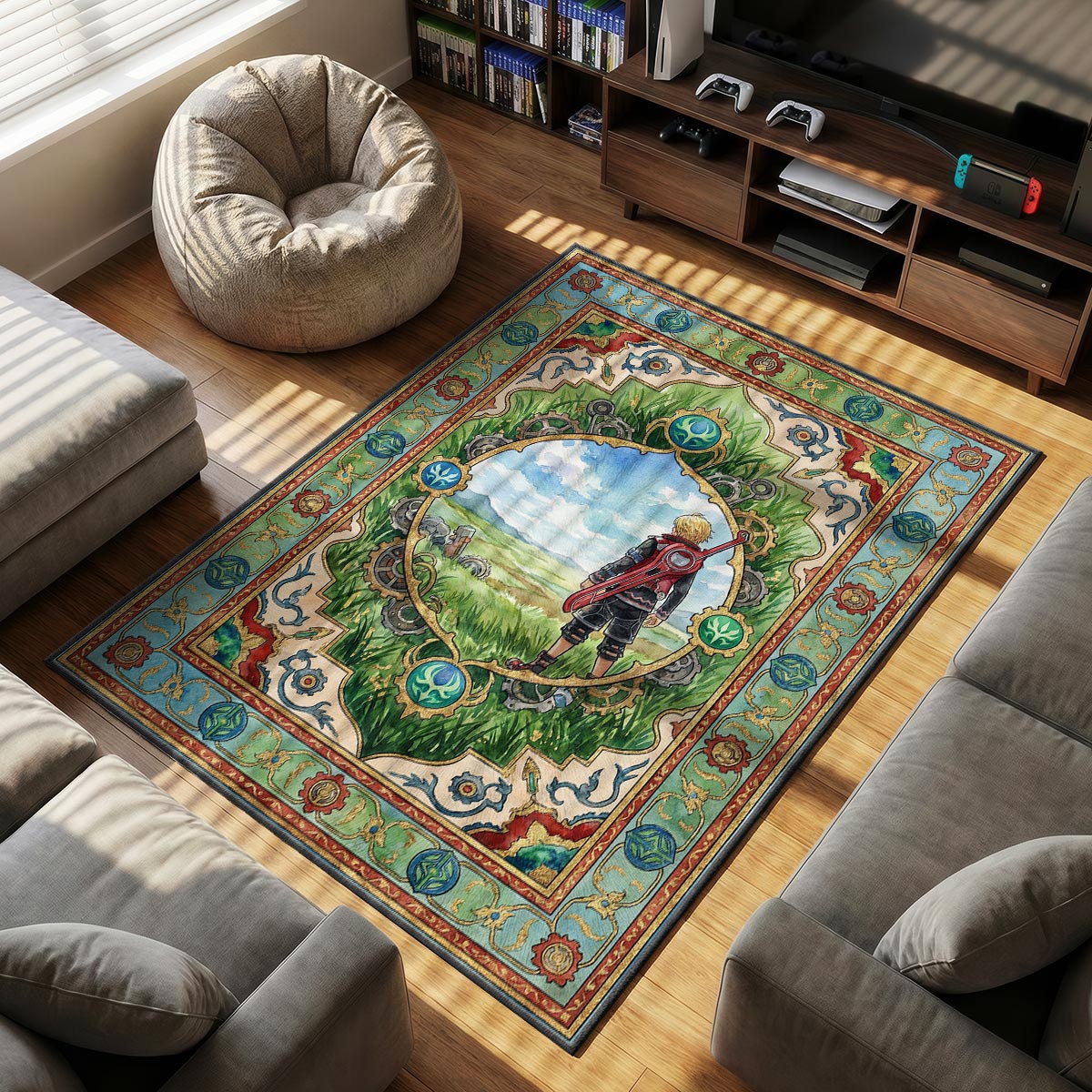 B-12 Rotes Protokollteppich - Streunende Stuhlmatte