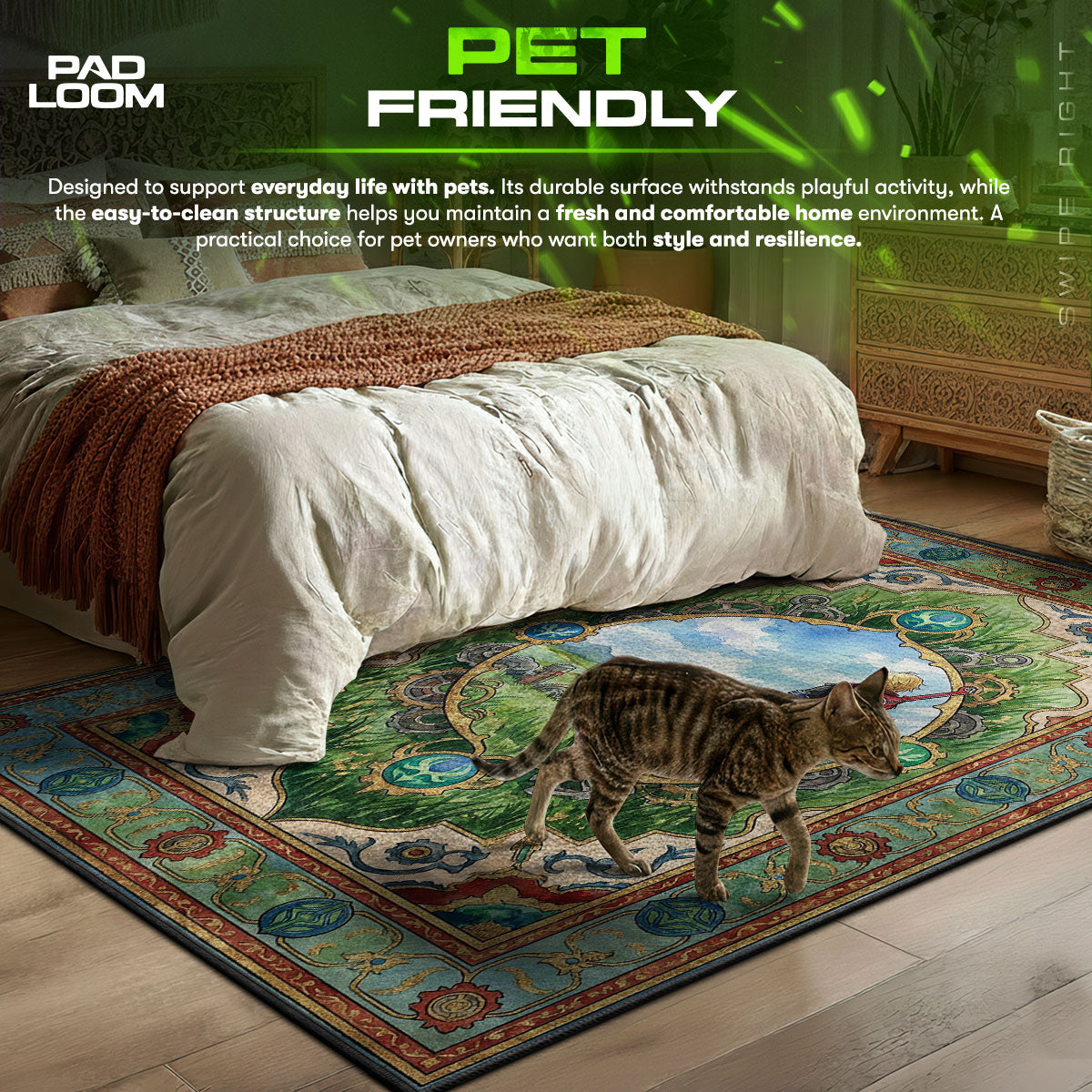 B-12 Rotes Protokollteppich - Streunende Stuhlmatte