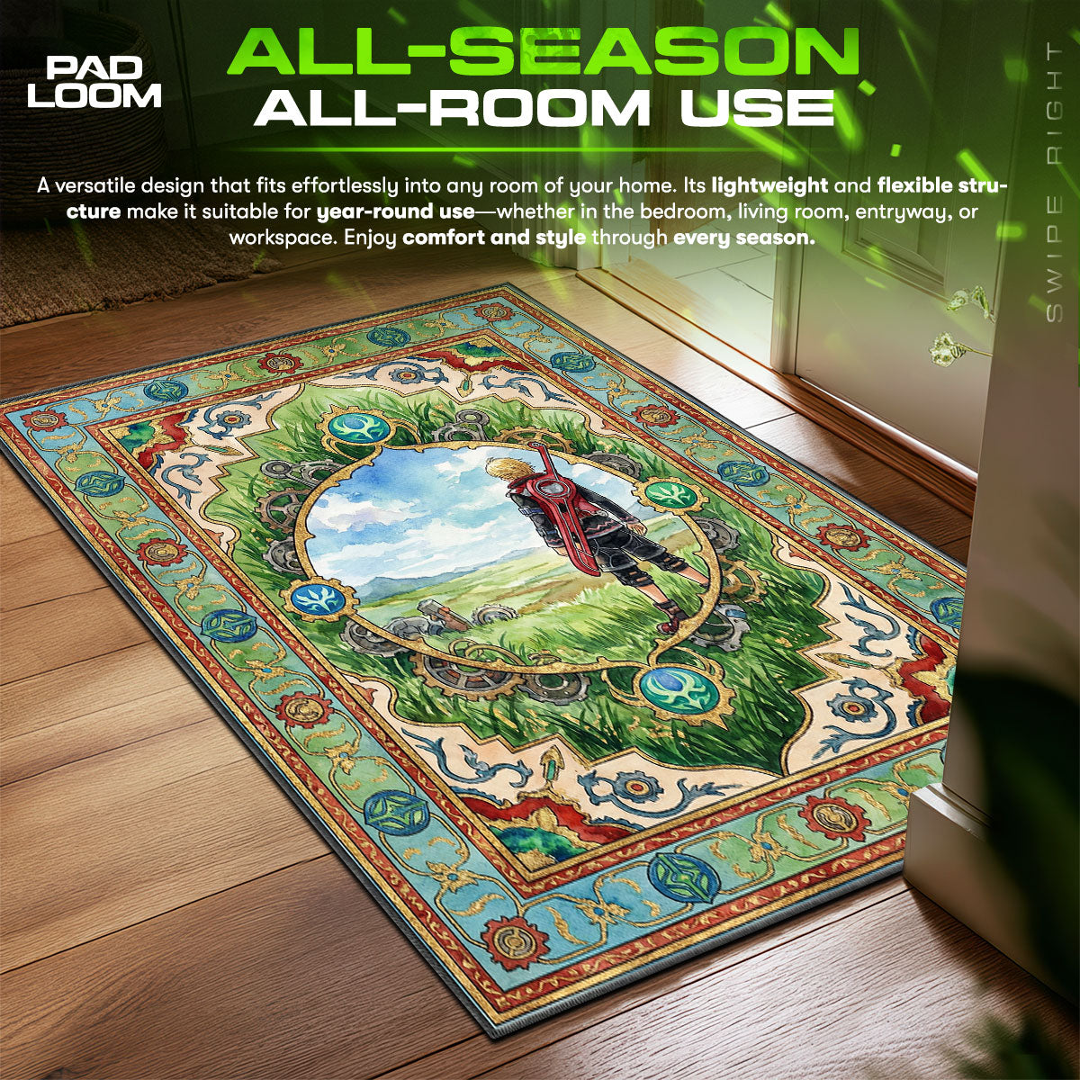 B-12 Rotes Protokollteppich - Streunende Stuhlmatte