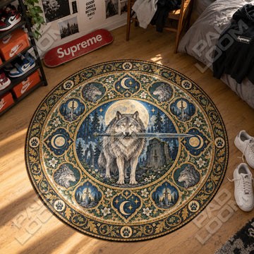 Sif Guarding Round Rug - Dark Souls Chair Mat