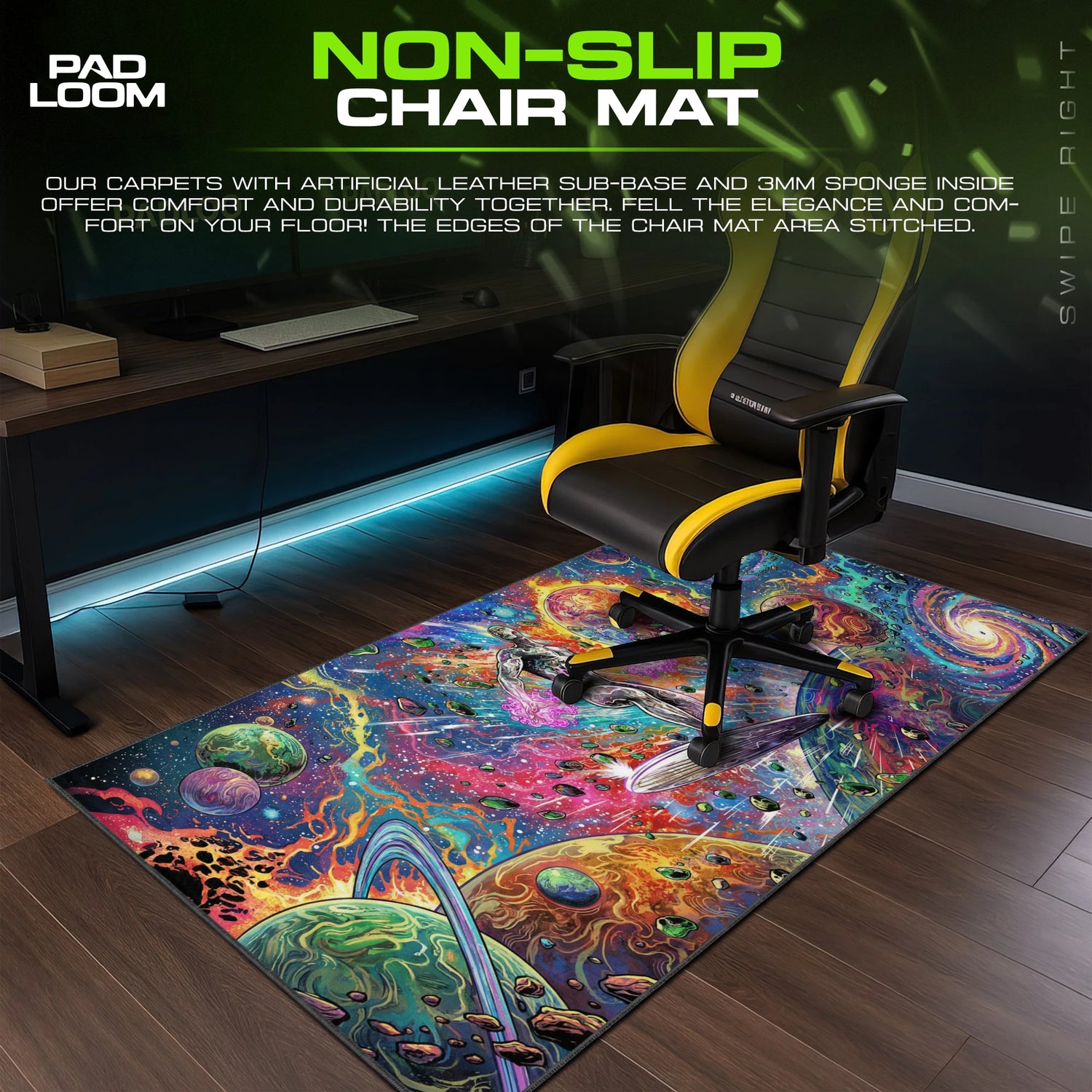 Silver Surfer Cosmic Ride Mouse Pad - Marvel Desk Mat