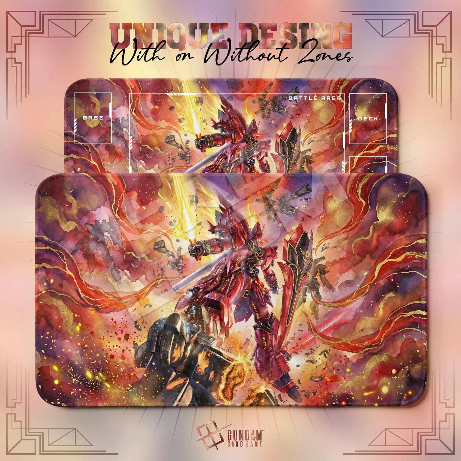 Sinanju Inferno Playmat - Gundam TCG Card Game Mat