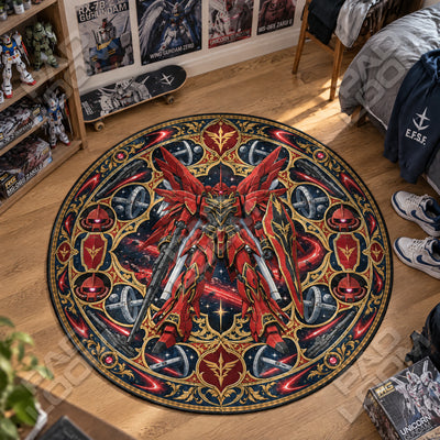 Sinanju Starfield Round Rug - Gundam Chair Mat