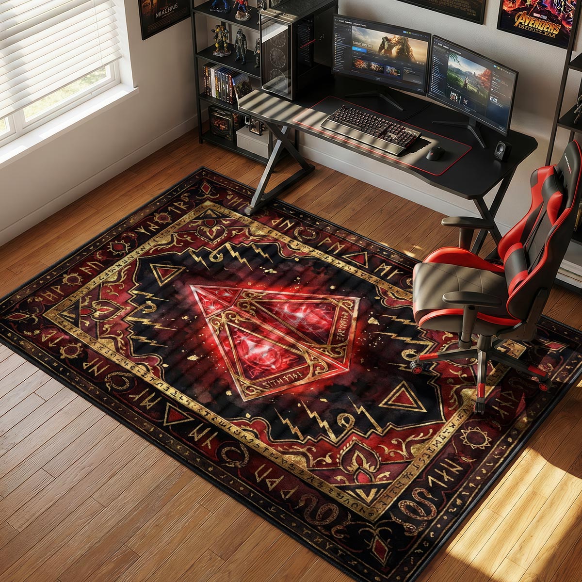 Sith Holocron Dark Side Star Wars Room rug — main product view