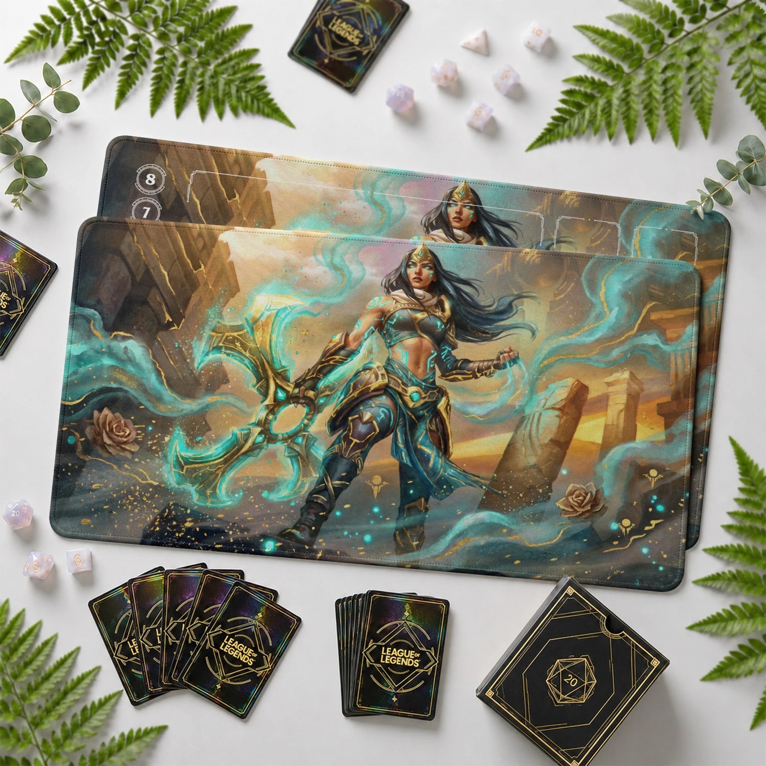 Sivir Crossblade Playmat - LoL Riftbound TCG Mat