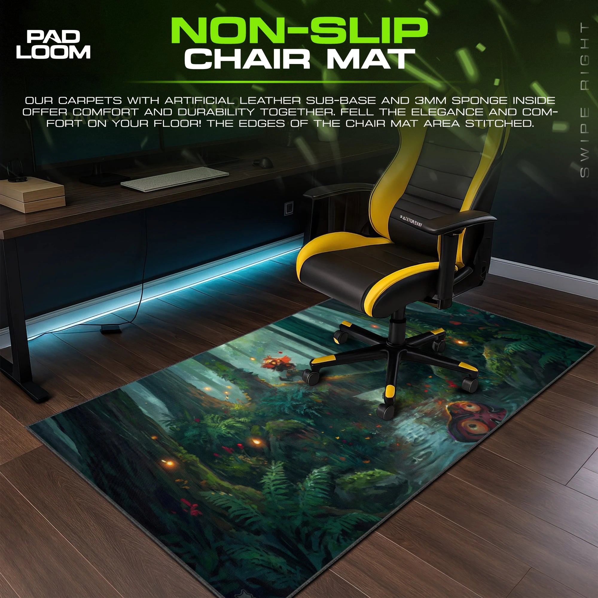 Skull Kid Forest Mask Mouse Pad - Zelda Desk Mat