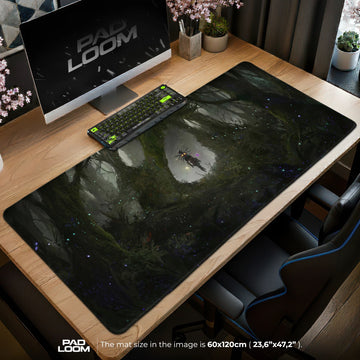 Skull Kid Glowing Wood Mouse Pad - Zelda Desk Mat