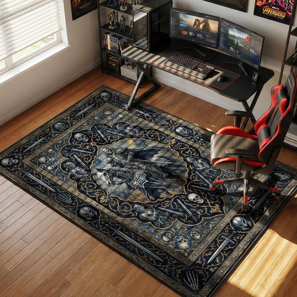 Skull Knight Harbinger Rug - Berserk Chair Mat