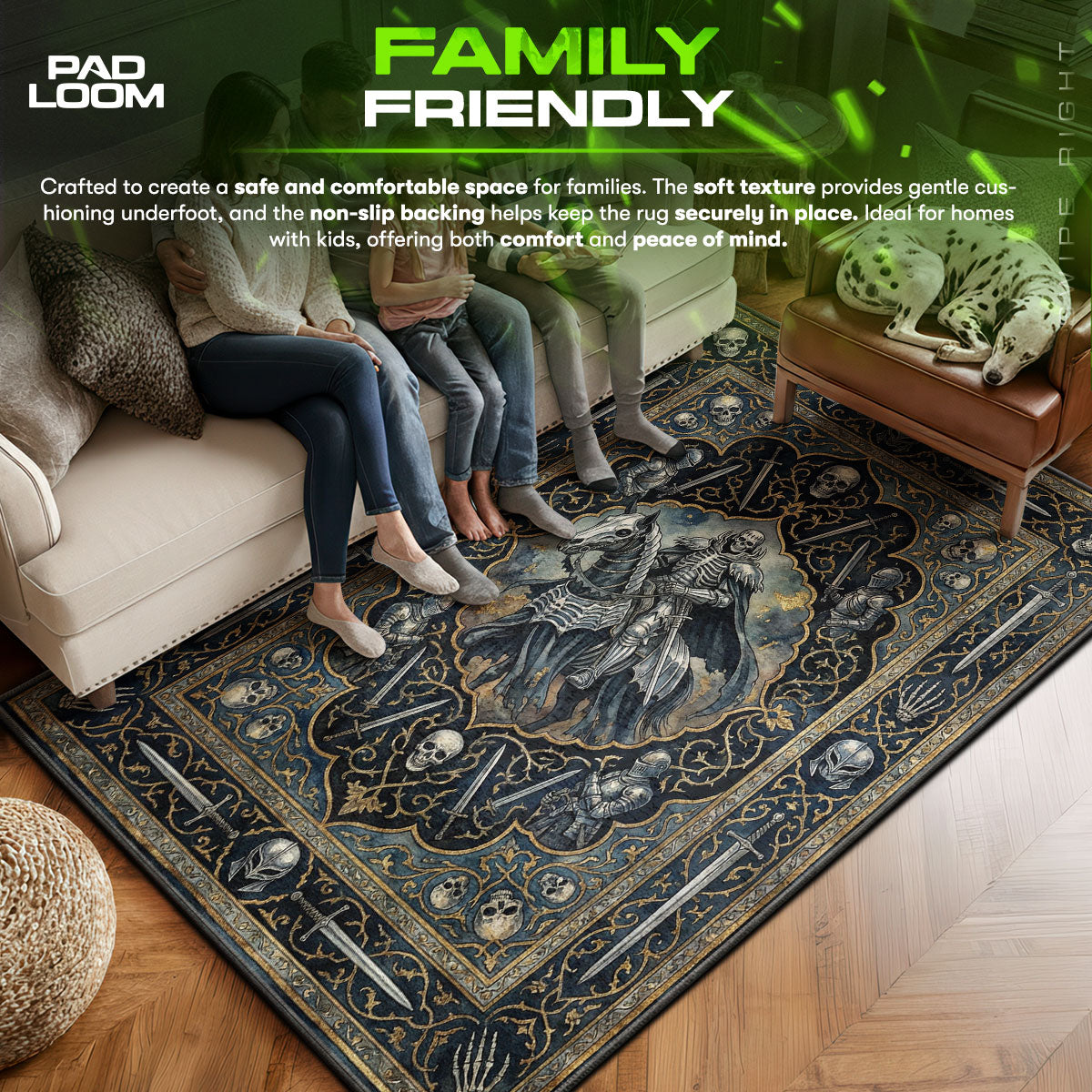 Skull Knight Harbinger Rug - Berserk Chair Mat