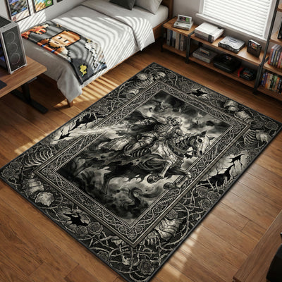 Skull Knight Skeleton Horseman Rug - Berserk Chair Mat