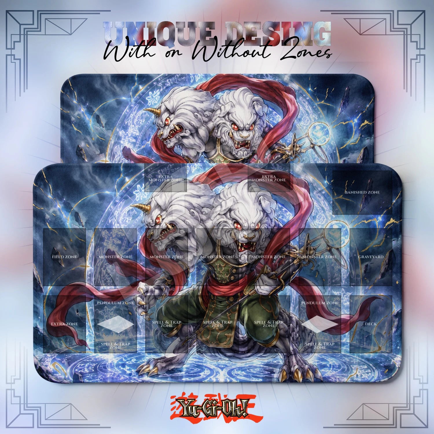 Skuna Leonine Rakan Twin Playmat - Yugioh Mat