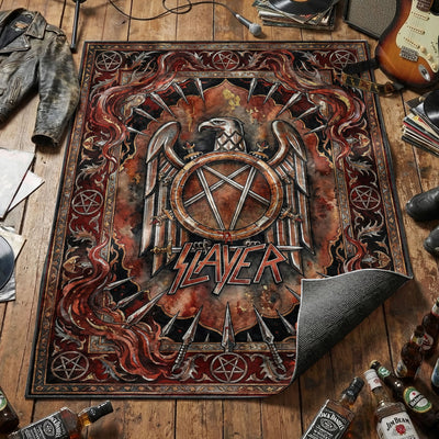 Slayer Eagle Crest Rug — Thrash Metal Area Rug
