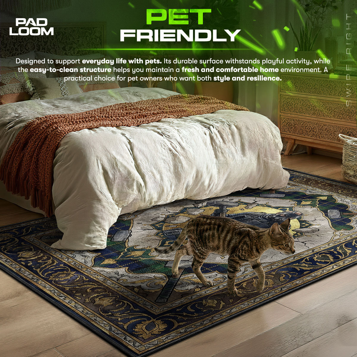 Sledge Hammer Breach Rug - Rainbow Six Siege Chair Mat