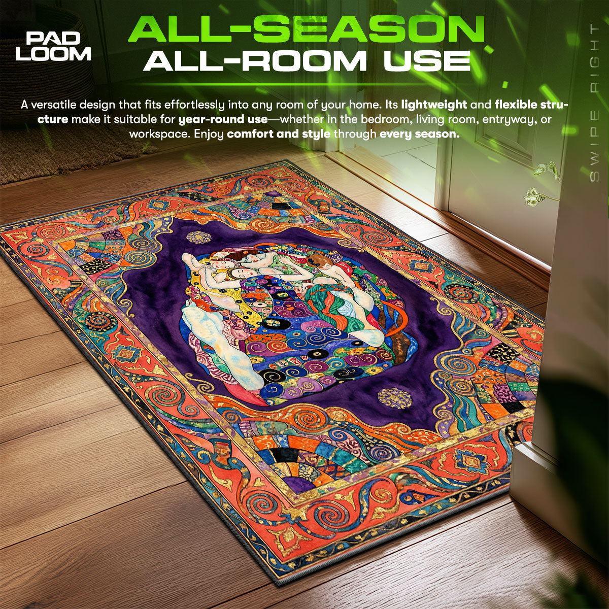 Detailed close-up of Sleeping rug pattern