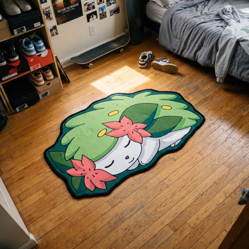 Sleeping Shaymin Rug - Shaped Anime Area Rug