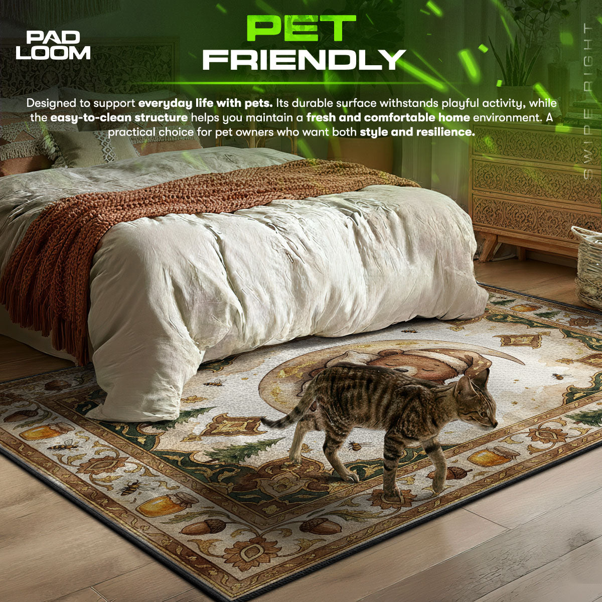 Detailed close-up of Sleepy rug pattern