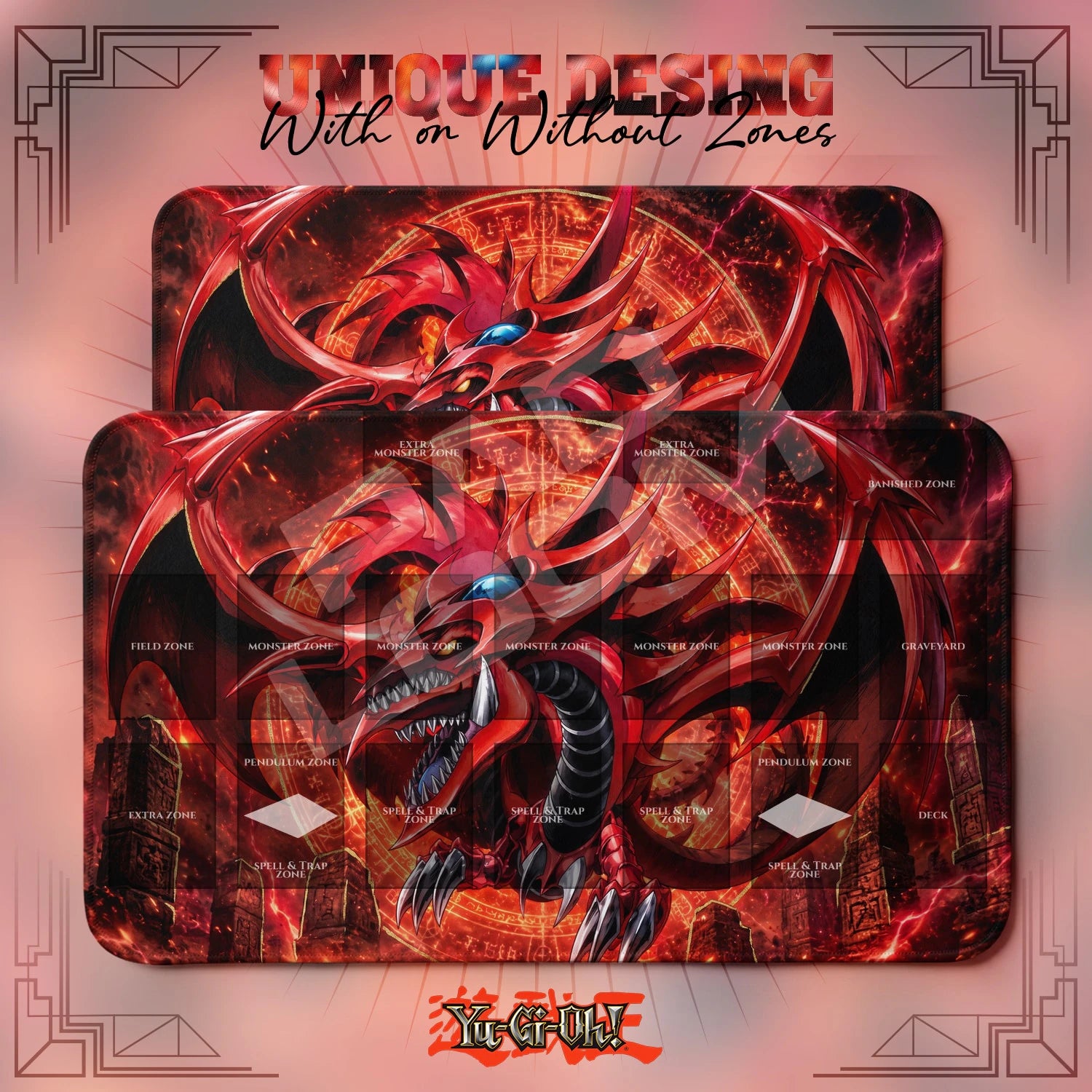 Slifer Divine Playmat - Yugioh TCG Card Game Mat