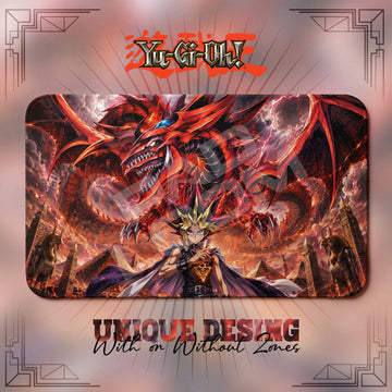 Slifer Sky Playmat – Yugioh TCG duel mat, 24 x 14 in