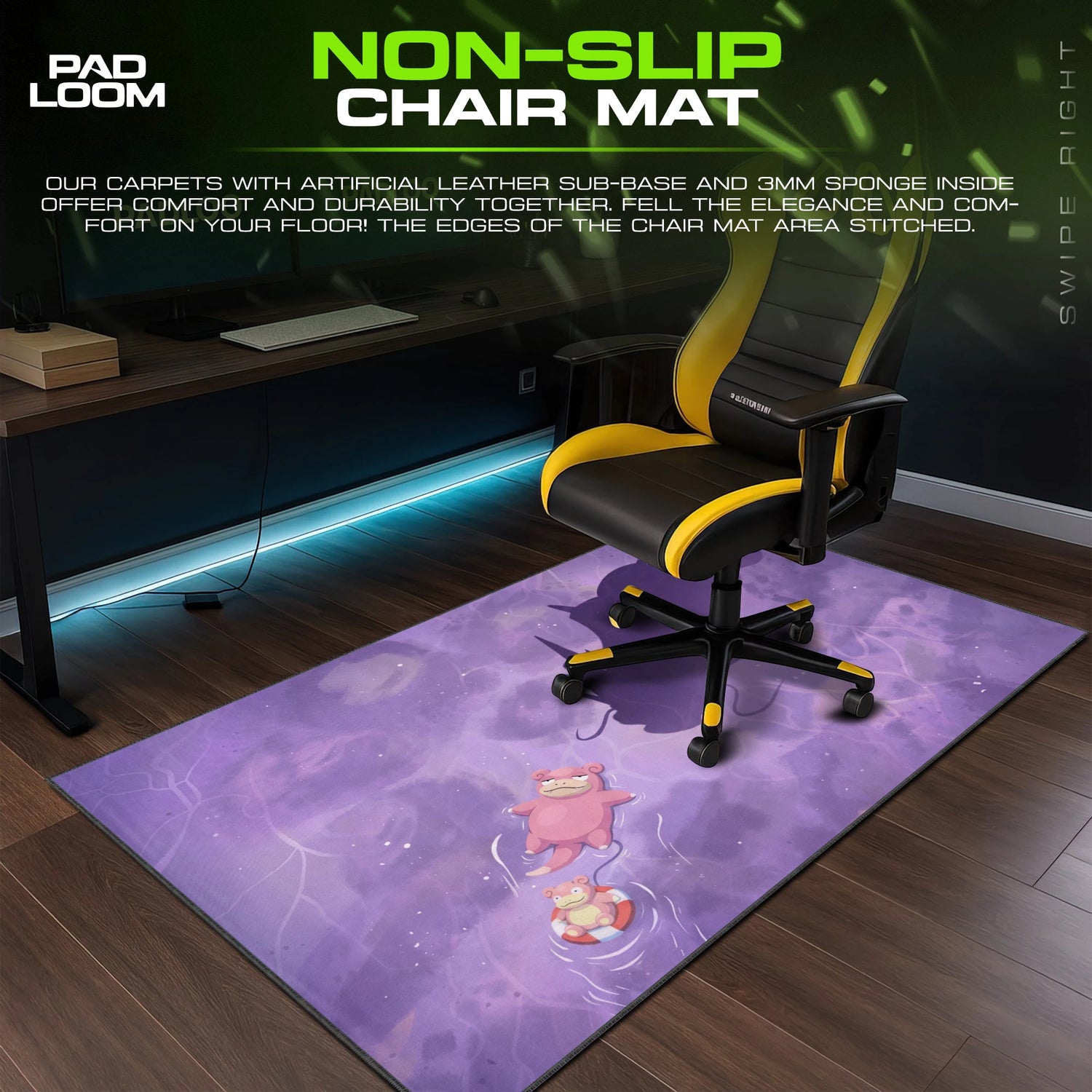 Slowpoke Deep Shadow Mouse Pad - Pokémon Desk Mat