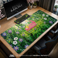 Slowpoke Flower Doze Mouse Pad – gaming desk mat by Padloom