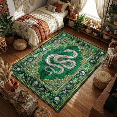 Slytherin Serpent Dungeon Rug - Harry Potter Room Mat