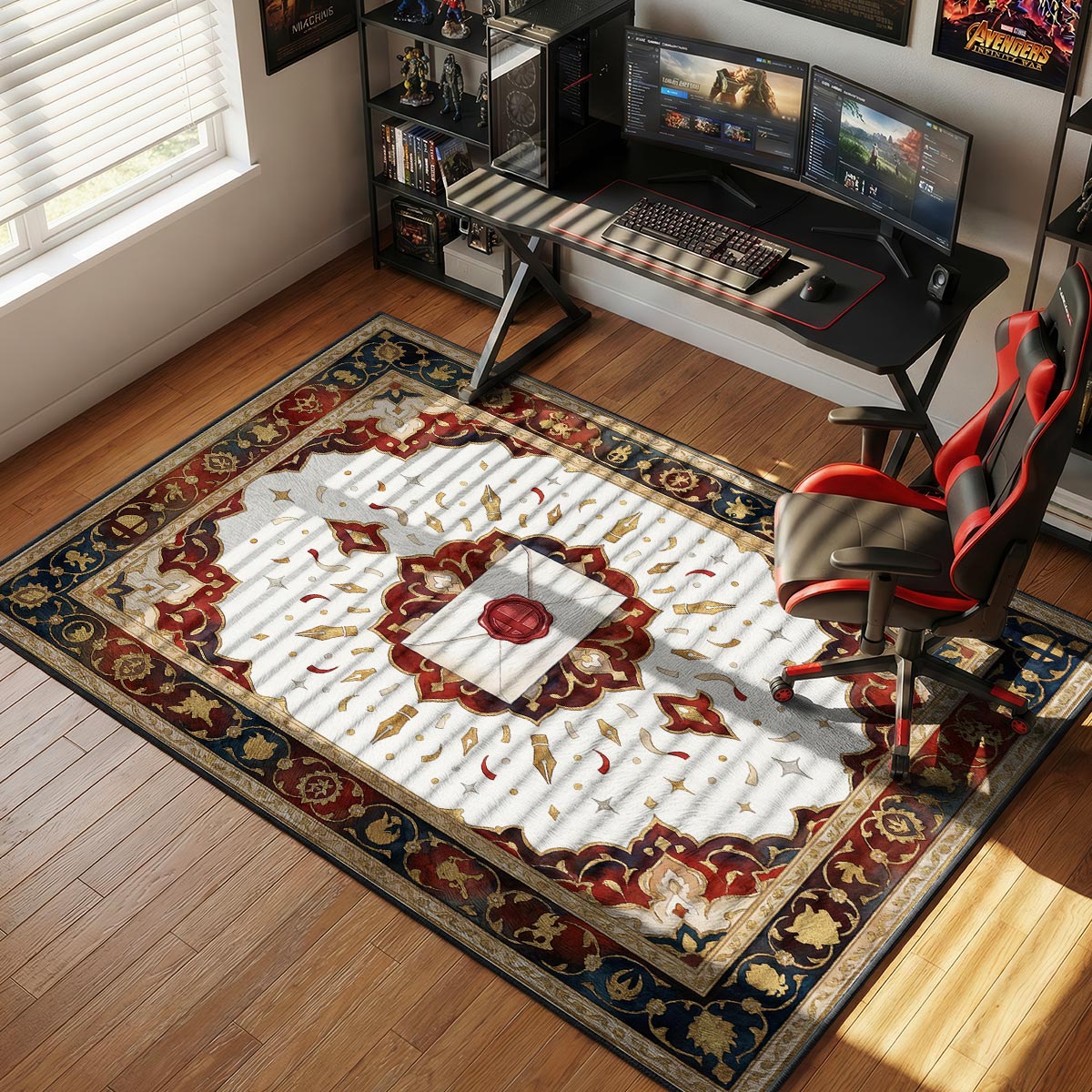Smash Invitation Royal Seal Rug - Smash Bros Chair Mat