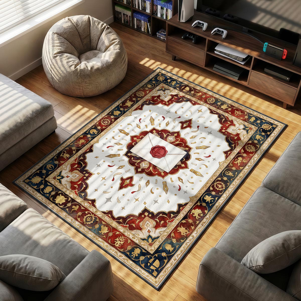 Smash Invitation Royal Seal Rug - Smash Bros Chair Mat