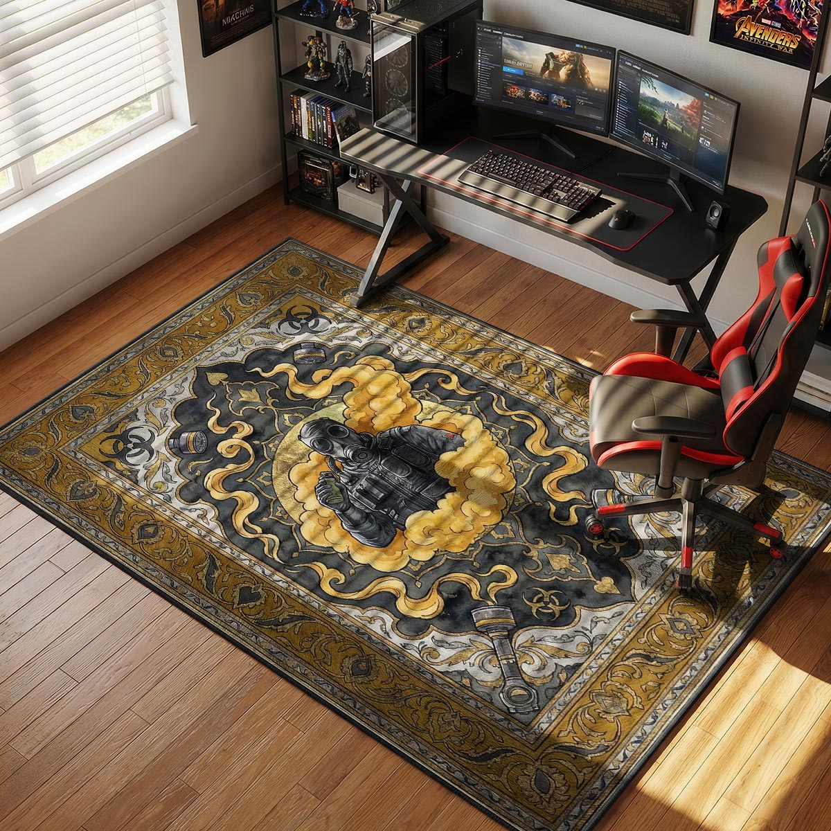 Rauchgiftgas Teppich - Rainbow Six Siege Stuhlunterlage