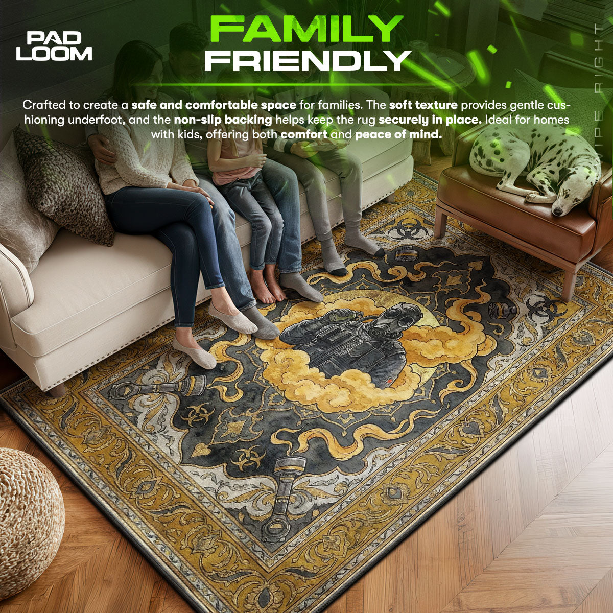 Rauchgiftgas Teppich - Rainbow Six Siege Stuhlunterlage