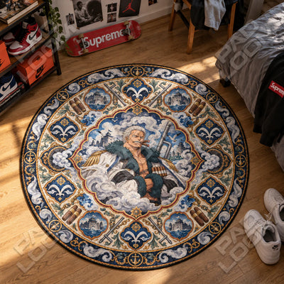Smoker Cigar Round Rug - One Piece Chair Mat