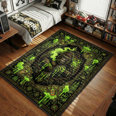 Smoking Gorilla Slime Rug - Hype Floor Mat
