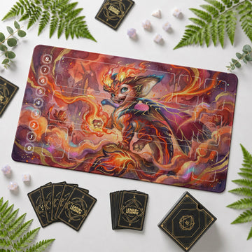 Smolder Ember Playmat - LoL Riftbound TCG Mat
