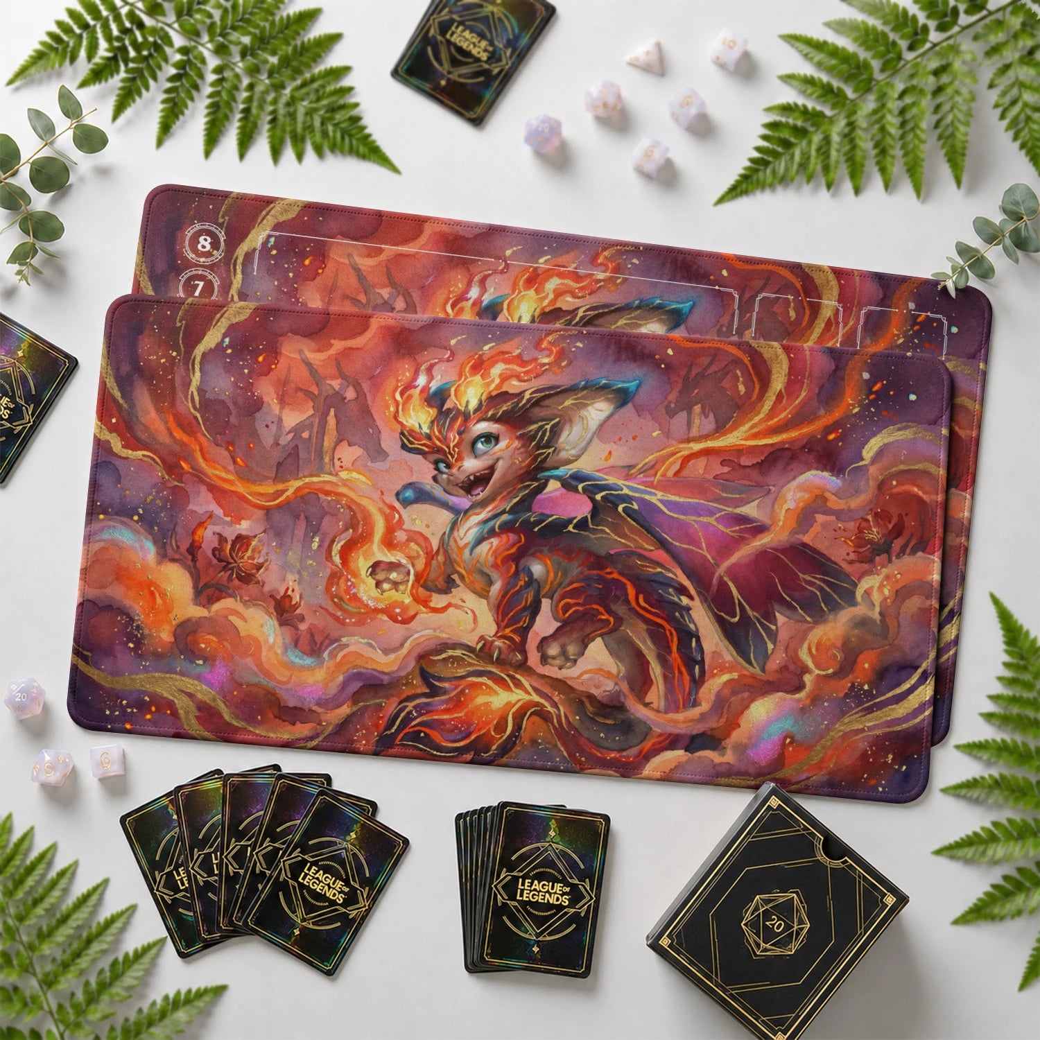 Smolder Ember Playmat - LoL Riftbound TCG Mat