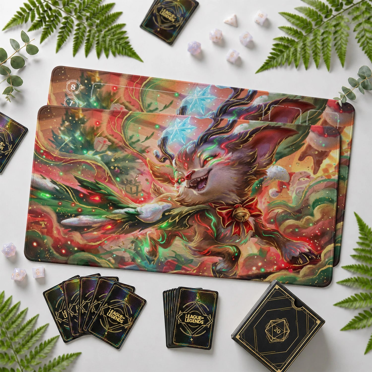 Smolder Holiday Playmat - LoL Riftbound TCG Mat