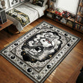 Snoopy Stussy Chill Marijuana Leaf Black White Gold hypebeast area rug