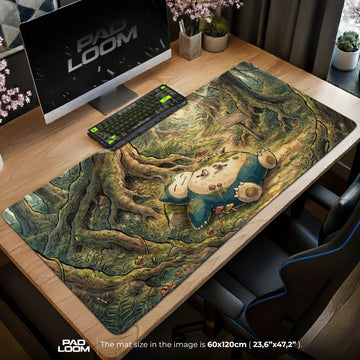 Snorlax Forest Nap Mouse Pad - Pokemon Desk Mat
