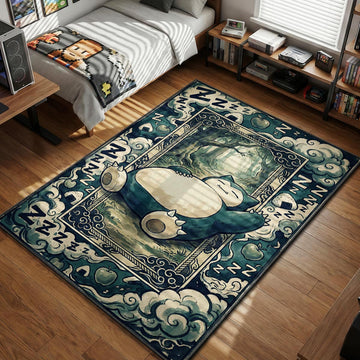 Snorlax Forest Slumber Rug - Pokemon Chair Mat