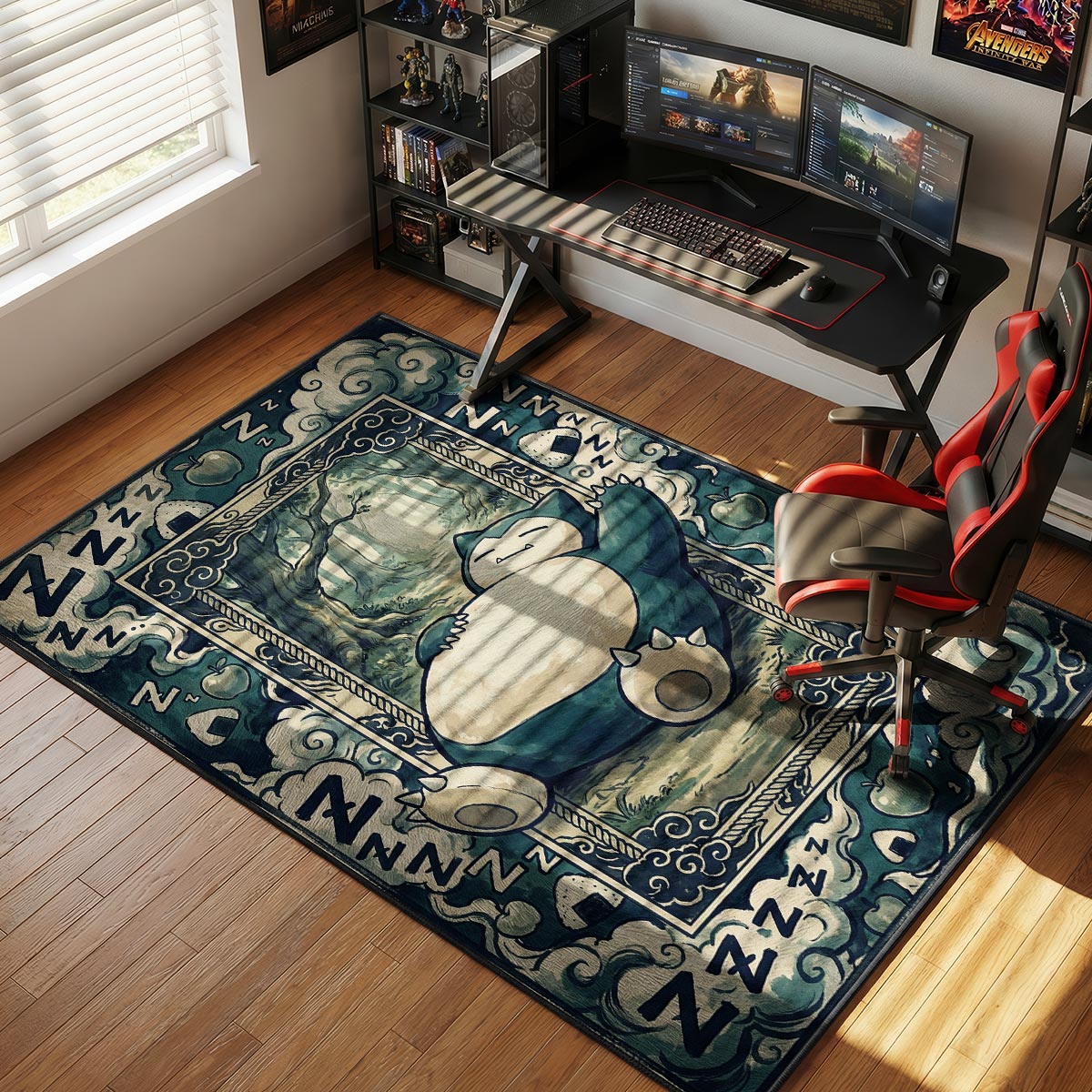 Snorlax Forest Slumber Chair rug — main product view