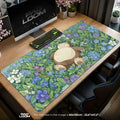 Snorlax Hydrangea Nap Mouse Pad – gaming desk mat by Padloom